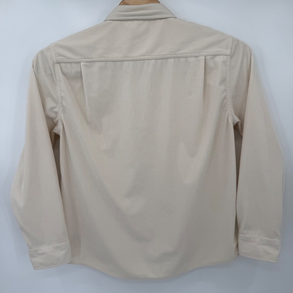 Brixton Button Up Mens XL Cream Corduroy Bowery Standard Fit Long Sleeve Shirt - Picture 3 of 10